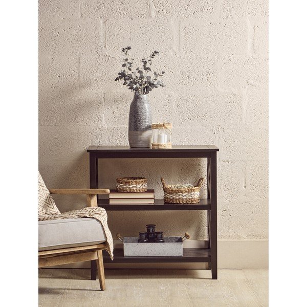 Etajeră neagră din lemn de pin 40x81x81 cm Heritage – Premier Housewares-image-1
