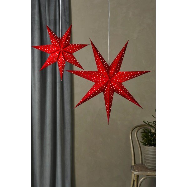 Decorațiune luminoasă de Crăciun roșie suspendată cu baterii ø 76 cm Blink – Markslöjd-image-1