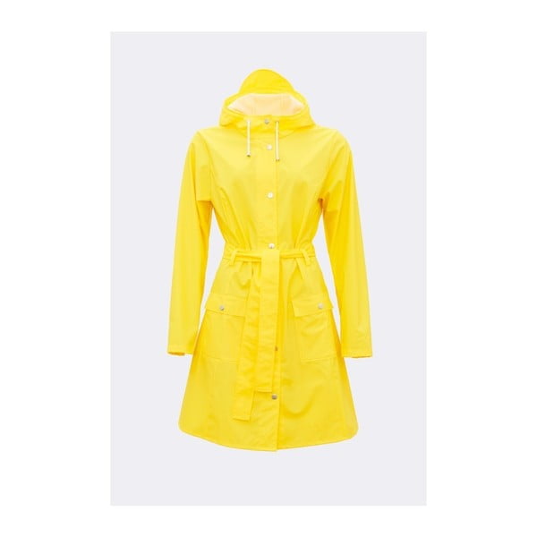 Jachetă damă impermeabilă Rains Curve Jacket, mărime L / XL, galben