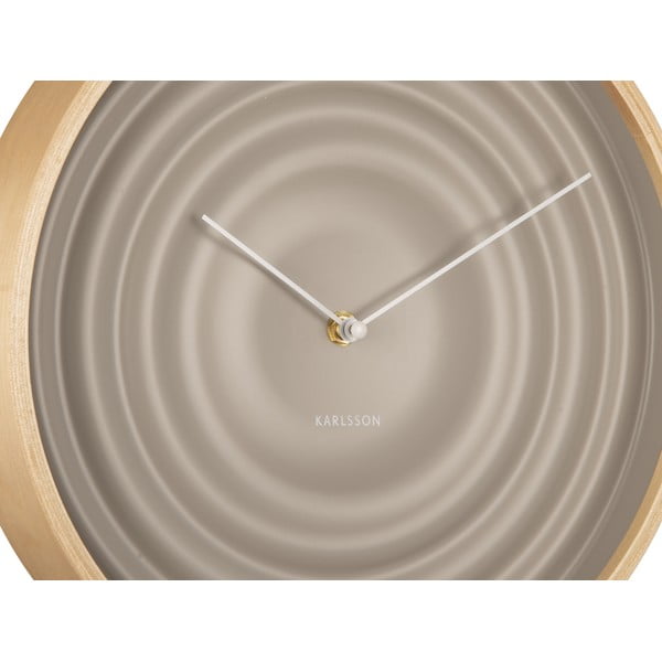 Ceas de perete Karlsson Ribble, ø 31 cm, bej-image-4