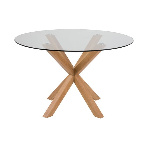 Masă dining cu blat din sticlă Actona Heaven, ⌀ 119 cm-image-2