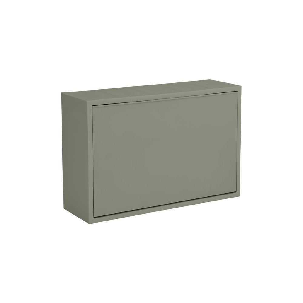 Coș de gunoi verde prăfuit de montat pe perete din plastic reciclat Mini Box – ReCollector