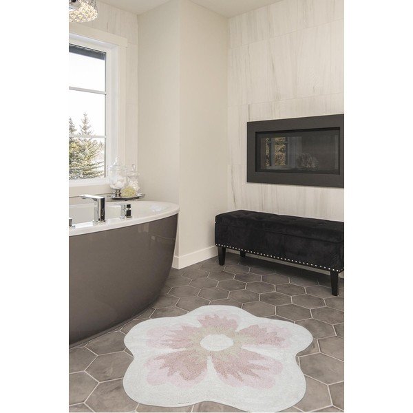 Covoraș din bumbac pentru baie Irya Home Collection Lavin, roz-image-1