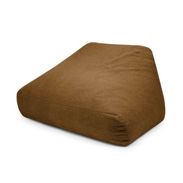 Fotoliu bean bag maro cu tapițerie din țesătură bouclé Sofa Snug – SLOWDOWN