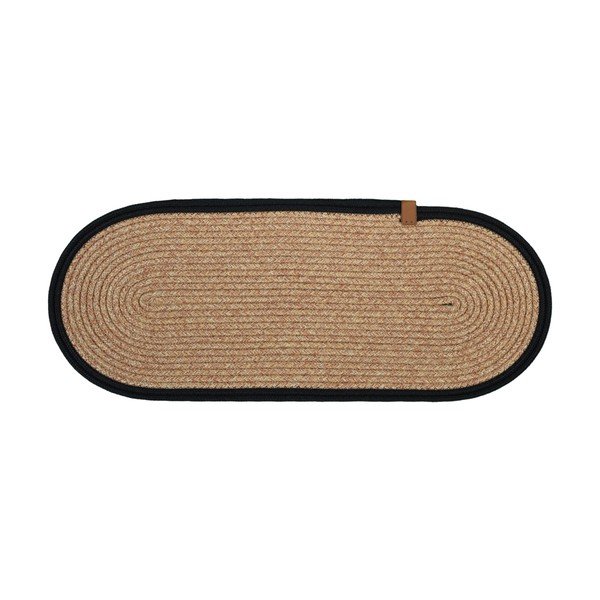 Covorașe pentru scări negre/în culoare naturală 16 buc. 25x65 cm Milo Frame – Vitaus