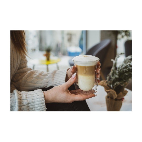 Căni 6 buc. cu perete dublu din sticlă 250 ml – Vialli Design-image-3