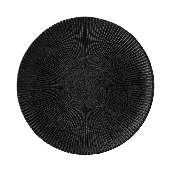 Farfurie din gresie ceramică Bloomingville Neri, ø 23 cm, negru