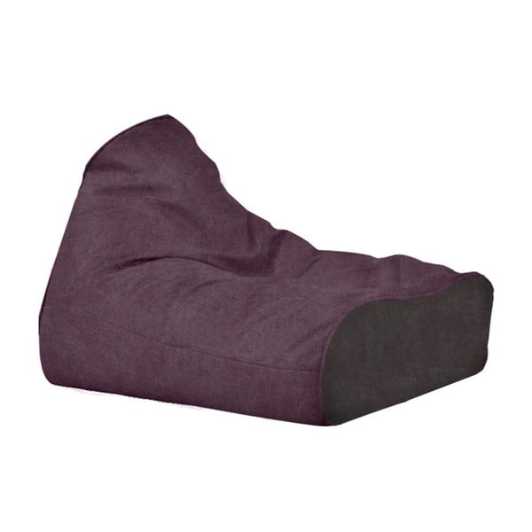 Pouf mic Poufomania Sunset, violet cu detalii gri