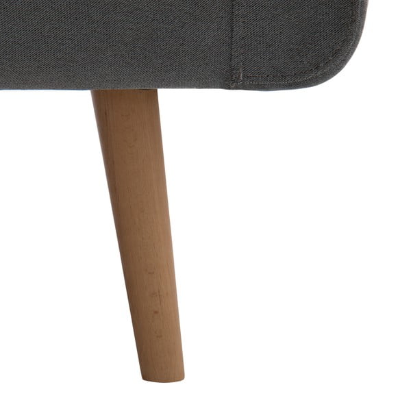 Canapea cu trei locuri Vivonita Sondero, picioare culoare naturală, gri deschis-image-4