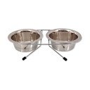 Set boluri cu suport pentru câini din oțel inoxidabil ø 13 cm  Dog Fantasy – Plaček Pet Products