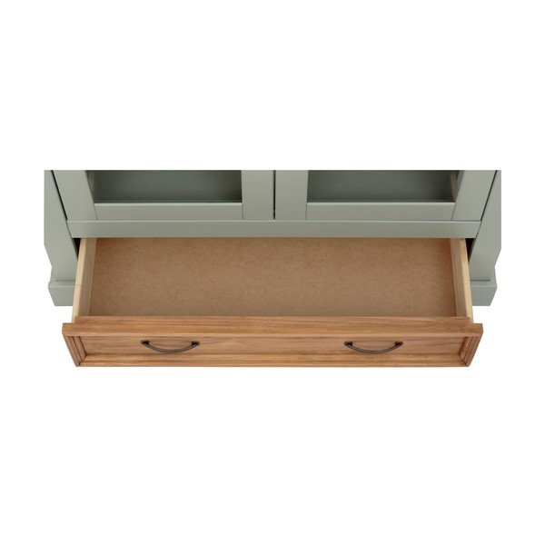 Vitrină verde-deschis din lemn de pin 100x120 cm Selma – Støraa-image-4