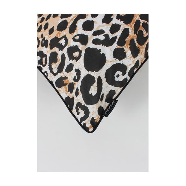 Lenjerie de pat din bumbac cu model leopard Ambianzz, 220 x 240 cm-image-1