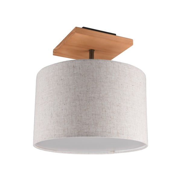 Plafonieră gri deschis cu abajur textil Elmau – Trio