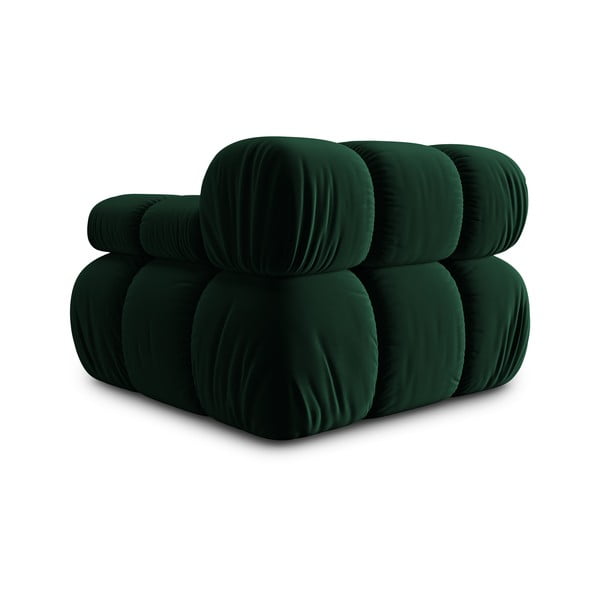 Modul pentru canapea verde cu tapițerie din catifea (colț dreapta) Bellis – Micadoni Home-image-4