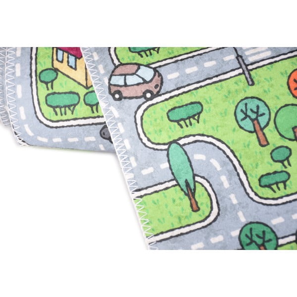 Covor pentru copii verde 80x150 cm Green Neighborhood – Vitaus-image-2
