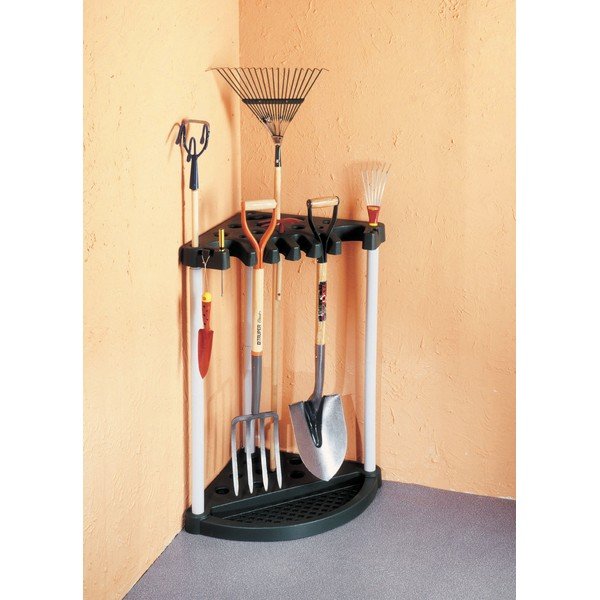 Suport pe colț de unelte de grădină Keter, negru-image-2