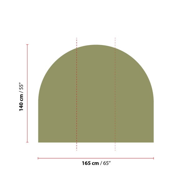 Autocolant de perete 165x140 cm Olive Green – Ambiance-image-1