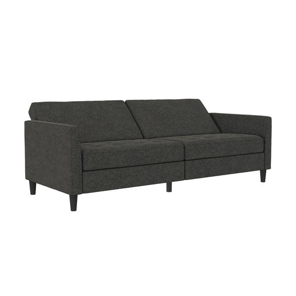 Canapea gri închis cu tapițerie din catifea 207 cm Presley – Støraa-image-3