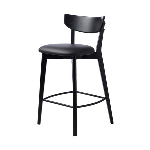 Scaun de bar negru (înălțime șezut 67 cm) Pero – Unique Furniture