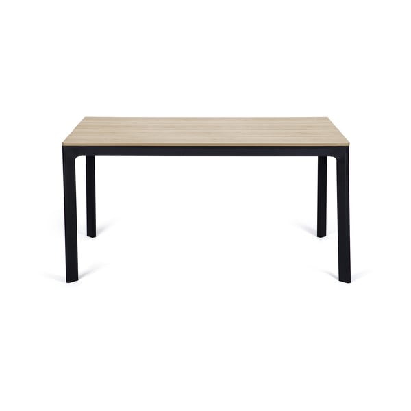 Set mobilier de grădină pentru 4 persoane cu scaune negre Joanna și masă Thor, 147 x 90 cm-image-2