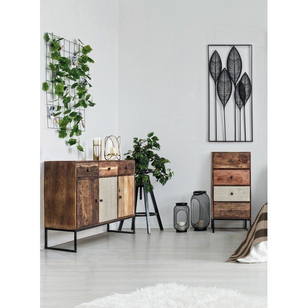 Decorațiune de perete din metal 61x135 cm Adhira – Bizzotto-image-3