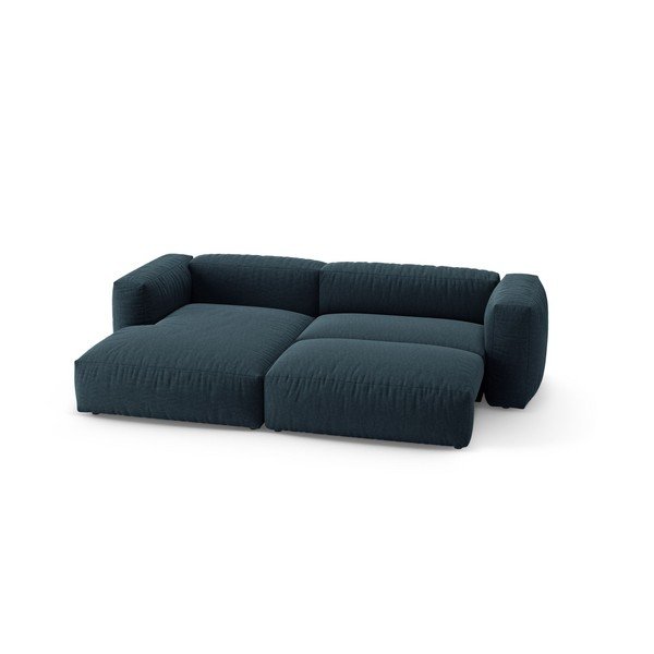 Colțar modular albastru închis extensibil (cu colț pe partea stângă/cu șezlong) – Micadoni -image-3
