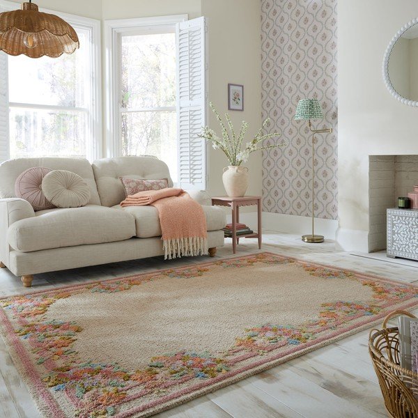 Covor țesut manual din lână 160x230 cm Elise Floral  – Flair Rugs-image-1