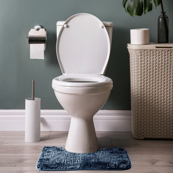 Set 2 covorașe de baie AmeliaHome Bati, albastru închis-image-2