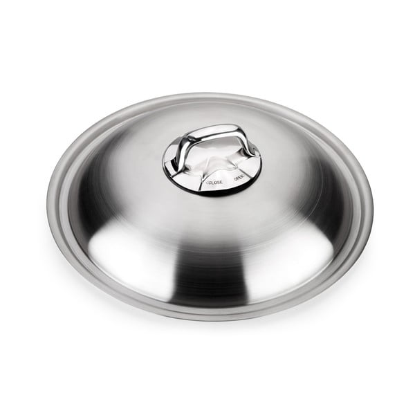 Tigaie cu capac de tip wok din oțel inoxidabil ø 32 cm President – Tescoma-image-4