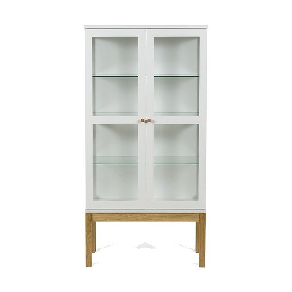 Bibliotecă/ vitrină Woodman AbbeyWood, alb-image-2