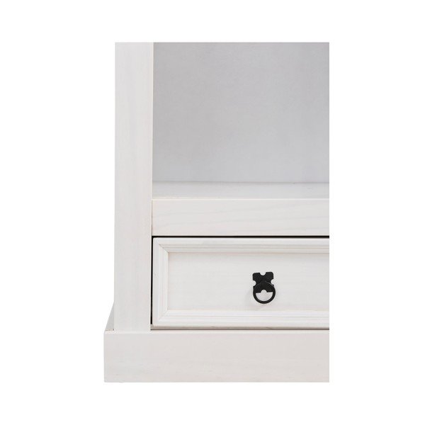 Bibliotecă din lemn de pin Støraa Alfredo, alb-image-3