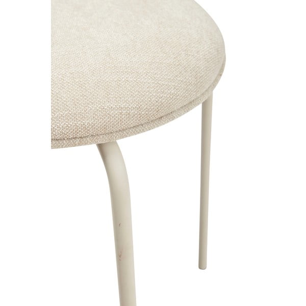 Taburet metalic Hübsch Stol, gri deschis-image-2