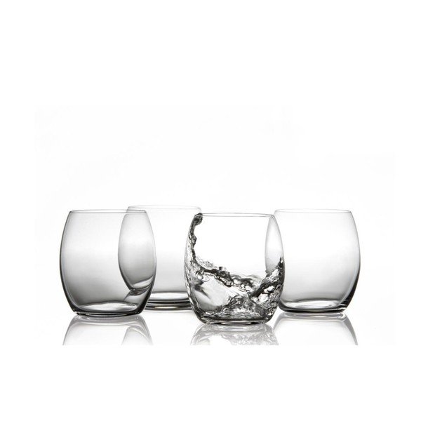 Set 4 pahare de apă din sticlă cristalină Bitz Fluidum, 530 ml-image-3