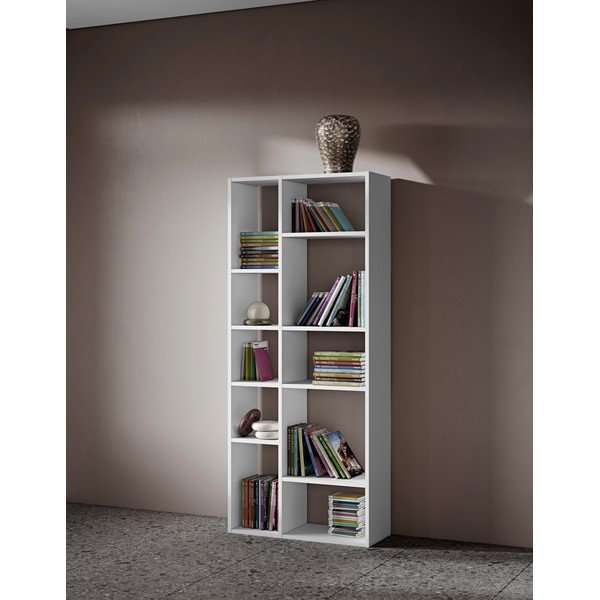 Bibliotecă albă 77x180 cm Iris – TemaHome-image-1