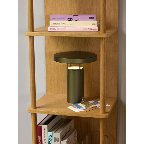 Etajeră în culoare naturală cu aspect de lemn de stejar 45x180x37 cm Noblesse – Hübsch-image-4