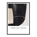 Poster cu ramă 72x102 cm Sort Of Stone   – Malerifabrikken