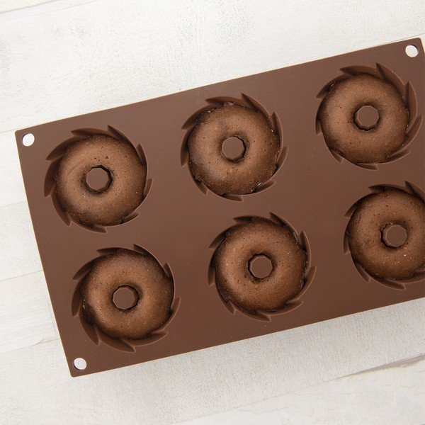 Formă de copt pentru mini-prăjiturele Bundt din silicon 17x28 cm – Orion-image-4