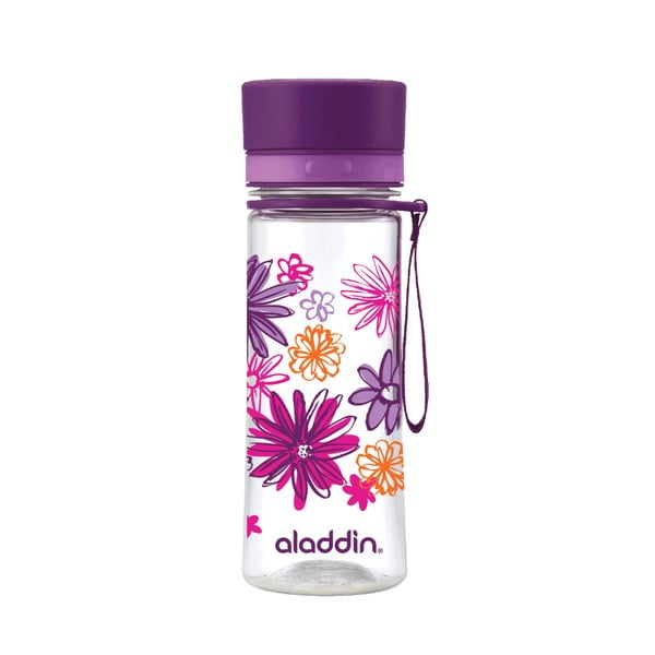 Sticlă de voiaj Aladdin Aveo Bloom, 350 ml, mov
