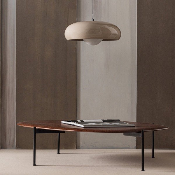 Măsuță de cafea în culoare naturală închisă 97x121 cm Kota – WOOOD-image-1