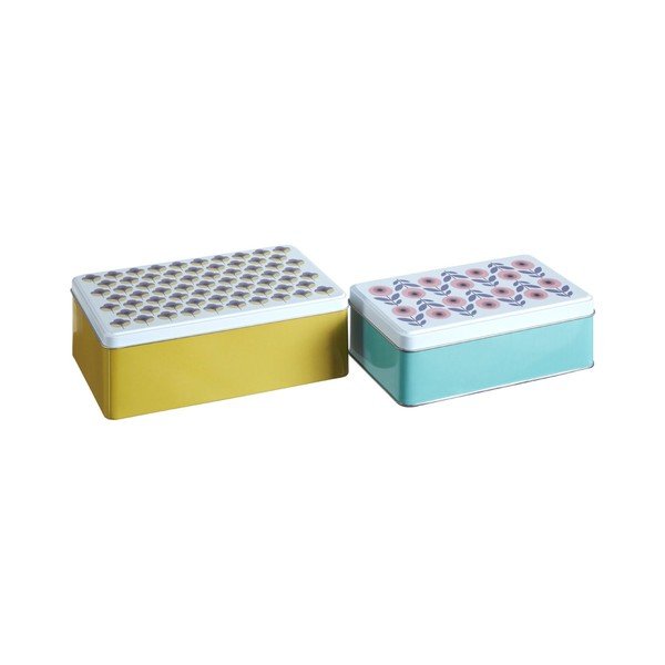 Cutii de depozitare 2 buc. din metal Joni – Premier Housewares-image-1