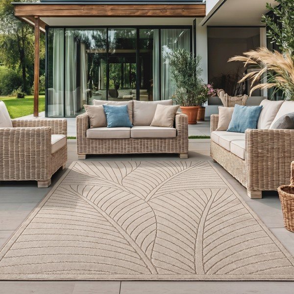 Covor pentru exterior și interior bej 200x290 cm Nova 1203 – Ayyildiz Carpets-image-1
