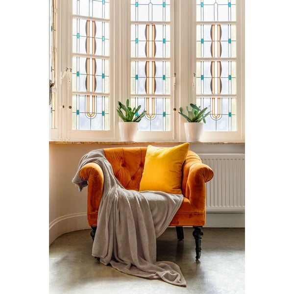 Cuvertură taupe din micropluș/cocolino 220x240 cm Plaid – Tiseco Home Studio-image-1