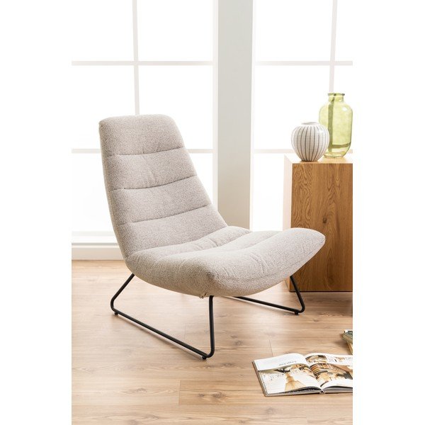 Fotoliu de relaxare bej Milford - Actona-image-1