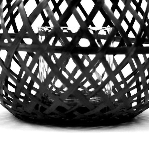 Felinar din bambus Compactor Bamboo Lantern, ⌀ 25 cm, negru-image-1