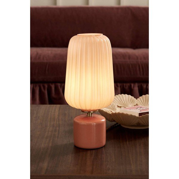 Veioză somon din sticlă (înălțime 40 cm) Daria – Ellos Home-image-1