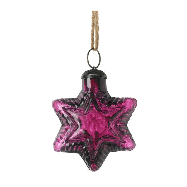 Ornament Crăciun Parlane Star, violet închis