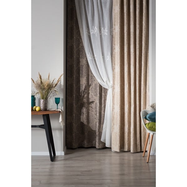 Draperie gri-maro 140x245 cm Kansai – Mendola Fabrics-image-4