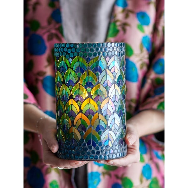 Sfeșnic pentru lumânări pastilă din sticlă Kali – Bloomingville-image-1