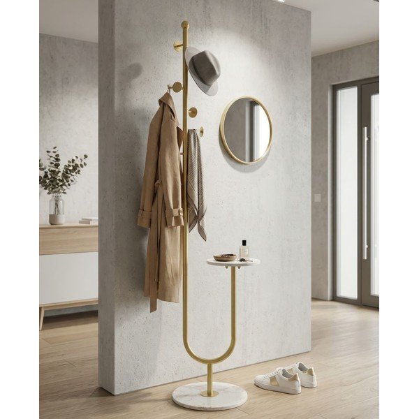 Cuier auriu din metal 40x176 cm – Mauro Ferretti-image-1