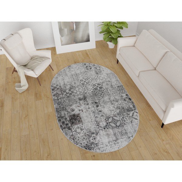 Covor gri lavabil 80x120 cm – Vitaus-image-1